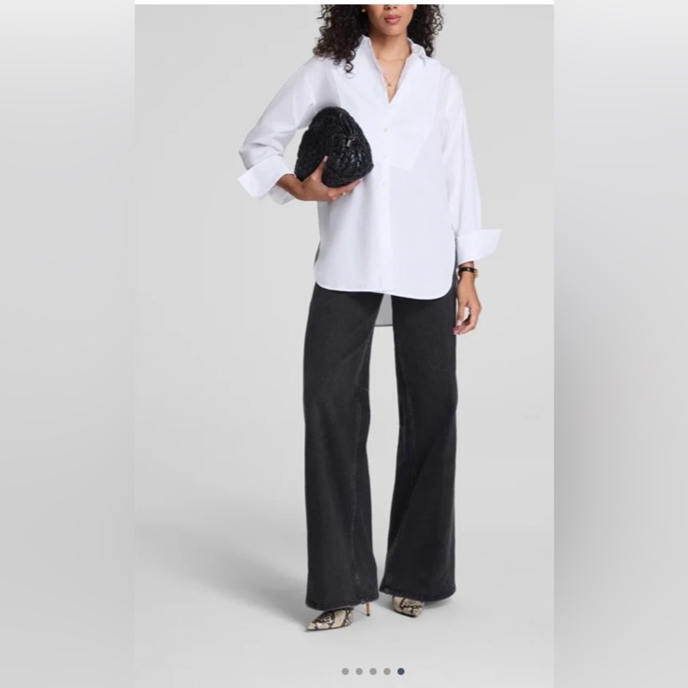 Spanx cotton white shirt size XS